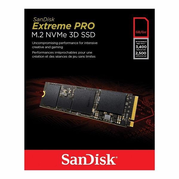 SanDisk M.2 NVMe 250GB Extreme Pro